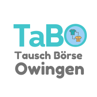 TaBO Owingen Logo mit Kleidertausch-Symbol.